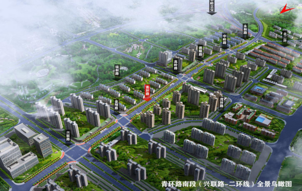 长沙开福区青环路（兴联路—二环线）道路工程设计